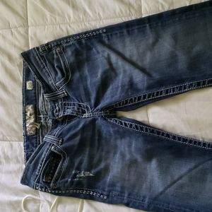BKE, blue jeans, size 26 long, flare